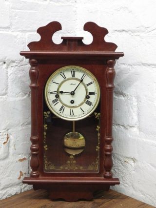 Franz Hermle Westminster Chime Wall Clock Key Wind Pendulum Movement