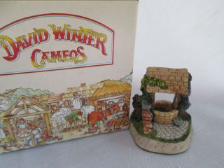 David Winter Cameo Penny Wishing Well Miniature Cottage 1991 Doll House Fairy