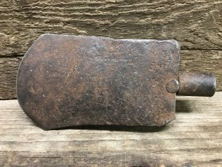 Antique Hammer Poll Axe 3 1/4 Lbs Head Old Steel Hand Forged