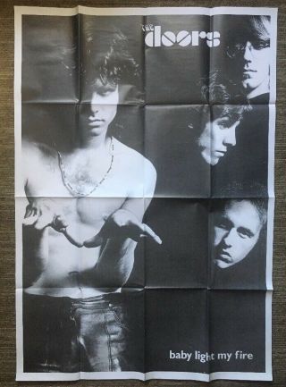 The Doors Vintage Poster Light My Fire Pin - Up 1970 