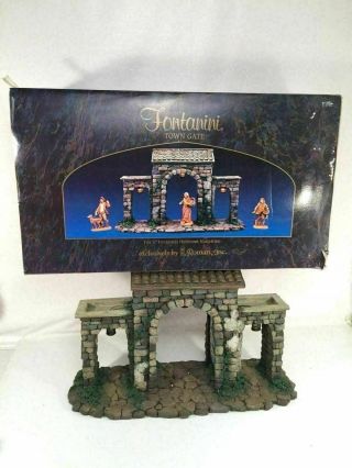 Fontanini Heirloom Nativity Village Addition The Town Gate Vintage Christmas
