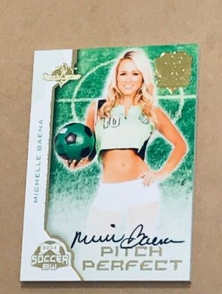 2014 Michelle Baena Benchwarmer 1/1 25 Years Gold Foil Soccer Pitch Perfect Card