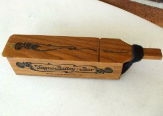 Vintage Wayne Bailey Penn’s Woods Products Feather Touch Box Turkey Call