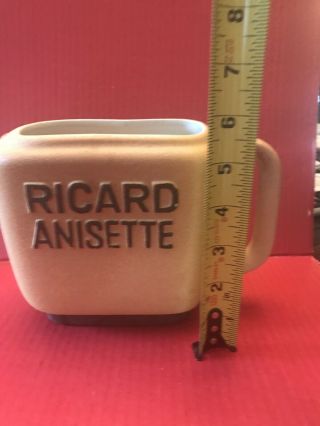 Vintage French CERAMIC Provencal water PITCHER :RICARD Anisette FRANCE 2