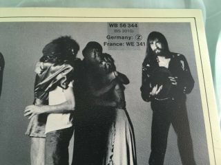 Fleetwood Mac LP Rumours Rare GEMA Pressing German Near Record Vinyl 3