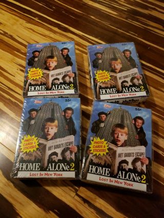 Home Alone Ii 2 Movie 1992 Topps Complete Base Card & Sticker Set