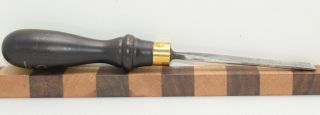 Vintage 1/2 " S.  J.  Addis Outcannel No.  4 Sweep Tang Carving Chisel (inv H943)