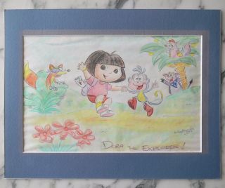 Dora The Explorer Storyboard Drawing Art By Kelly Kennedy