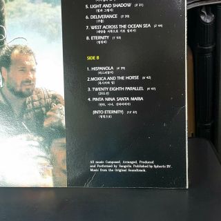 OST Vangelis 1492 Conquest Of Paradise Gérard Depardieu ' 92 korea vinyl lp NM/NM 2
