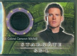 Stargate Sg - 1 Season 9 (c 41) Lt Colonel Cameron Mitchell Costume Card