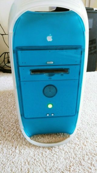Vintage Apple Power Mac G3 Blue & White 350mhz/6128mb No Hdd No Os