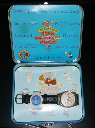Fossil Watch The Adventures Of Rocky And Bullwinkle And Friends 1993 Le And