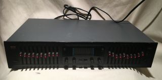 Bsr Stereo Frequency Equalizer Eq - 3000 W/ 10 - Band Spectrum Analyzer Vintage
