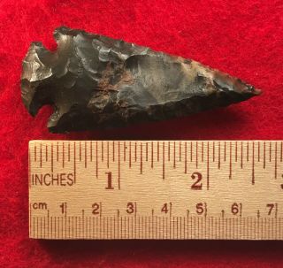 Aprox 2.  5” Dovetail Indian Artifact Arrowheads - Spear Points F12