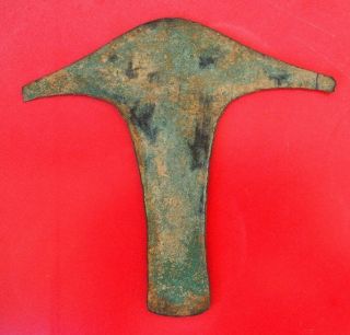 Ancient Pre Colombian Aztec Mexican Copper Currency Hoe Provenance Ex Robert Tye