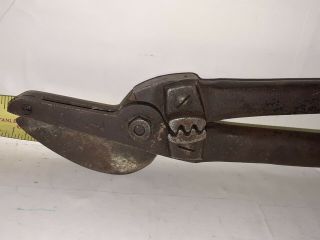 Vintage Pexto 2a Tin Snips Metal Shears Stove Pipe Crimper Hand Tool