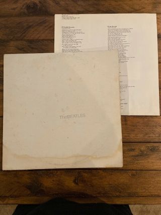 The Beatles 2 Lp White Album Capitol Records Orange Label Swbo - 101 Poster Vinyl