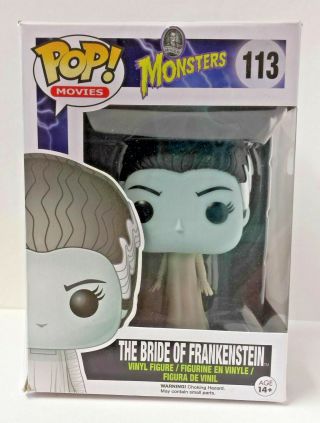 The Bride Of Frankenstein Funko Pop Movies 113 Nib Universal Monsters Horror