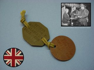 Wwii 1942 Canadian Army Dog Tags - Pcmr - Pacific Coast Militia Rangers