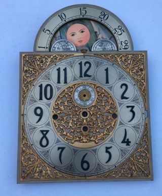 Vintage Herschede 5 Tubes Grandfather Clock - Dial Only -