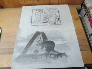 Animation Production Art – 2 Drawings Hey Arnold Das Subway (season 1)