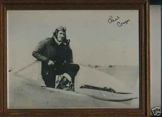 Signed Photograph World War Ii Ace Paul Albert Conger