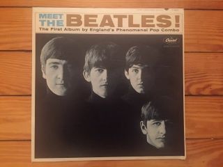 The Beatles - Meet The Beatles 1964 Capitol T2047 3rd Var.  Jacket Vg,  Vinyl Nm