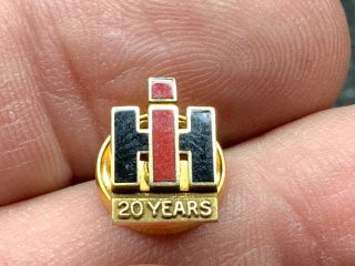International Harvesters 14k Gold Acid Test 20 Years Of Service Award Pin.