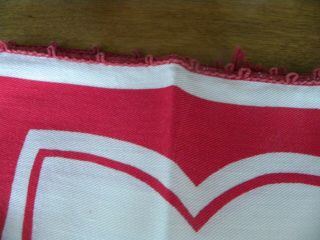Vintage Cloth Napkins Red and White 2
