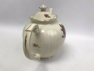 Vintage Syracuse China Federal Shape Victoria Rose / Rosalie Tea Pot / Teapot 2