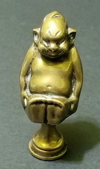 Made In Germany Good Luck God Billiken Figure Vintage Height 2.  5 Inches D.  R.  G.  M.