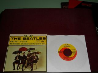 The Beatles " 4 By 4 / 4 - By The Beatles " Ep W/pic Capitol R - 5365