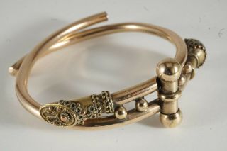 Etruscan Revival Wedding Crossover Bracelet