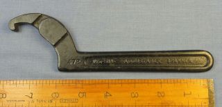 Vtg.  J.  H.  Williams No.  472 Adjustable Hook Spanner Wrench 1 1/4 - 3 " Made In Usa