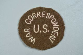 Wwii U.  S.  War Correspondent Patch – British Made