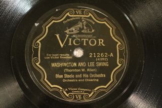 Jazz Blue Steele Orch.  Washington And Lee Swing Victor 21262