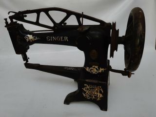 1900 Singer Sewing Machine 29 - K6 Industrial Leather Cobbler P2219