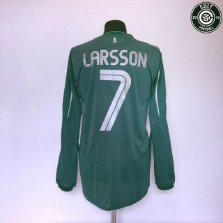 Larsson 7 Celtic Vintage Umbro Away Football Shirt 2004 Scottish Cup Final (l)