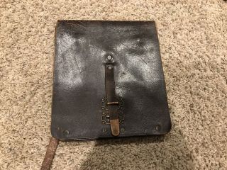 Finnish Army Wartime Map Bag Made By Rauma Leather