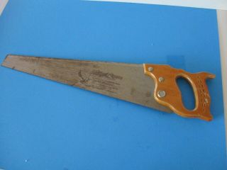 Vtg Pennsylvania Saw Corp.  Royal Crown 20in.  Warranted Superior 10ppi Hand Saw