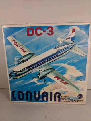 Lufthansa Dc - 3 Vintage Tin Toy Convair 60’s 10 Inches Poliumex Mexico