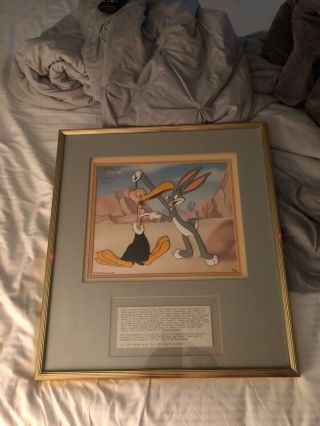 “bugs Bunny Catches The Boid” Warner Bros.  Animation Art Limited Edition Cel