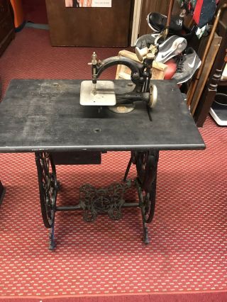 Antique Willcox And Gibbs Sewing Machine Ornate Stand