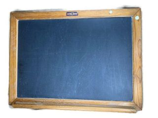 Vintage National School Slate Co Chalkboard Slate Frame W/tray Slatington Pa