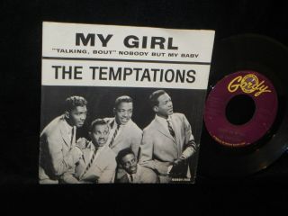 The Temptations My Girl Gordy Records 7038 Picture Sleeve With 45