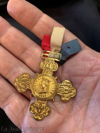 1887 Queen Victoria Commemorative Medal Golden Jubilee 1887.  9ct Gold 5.  5gms