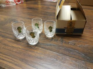Vintage Waterford Crystal Lismore Shot Glass Set Of Four W/ Box