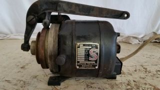 Antique Commercial Singer Sewing Machine Electric Motor & Clutch 1/4 Hp
