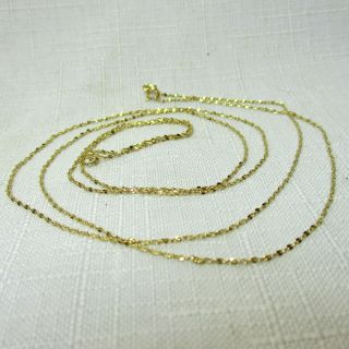 Vintage 14k Yellow Gold Long Chain Necklace - 30 Inches Long - 2.  1 Grams