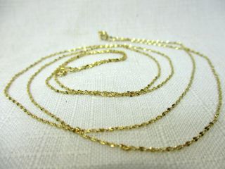 Vintage 14K Yellow Gold LONG Chain Necklace - 30 Inches Long - 2.  1 Grams 2